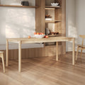 Irène - Table Rectangulaire En Placage Frêne Effet Blanchi 6 Places