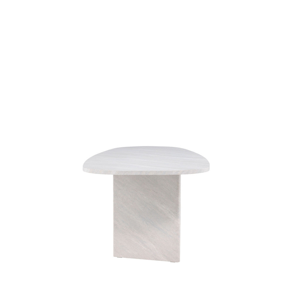 Gronvik - Table À Manger 10 Personnes Organique Effet Marbre - Gris Clair