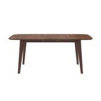 Oman - Table Rectangulaire 4/6 Personnes Extensible En Bois Foncé