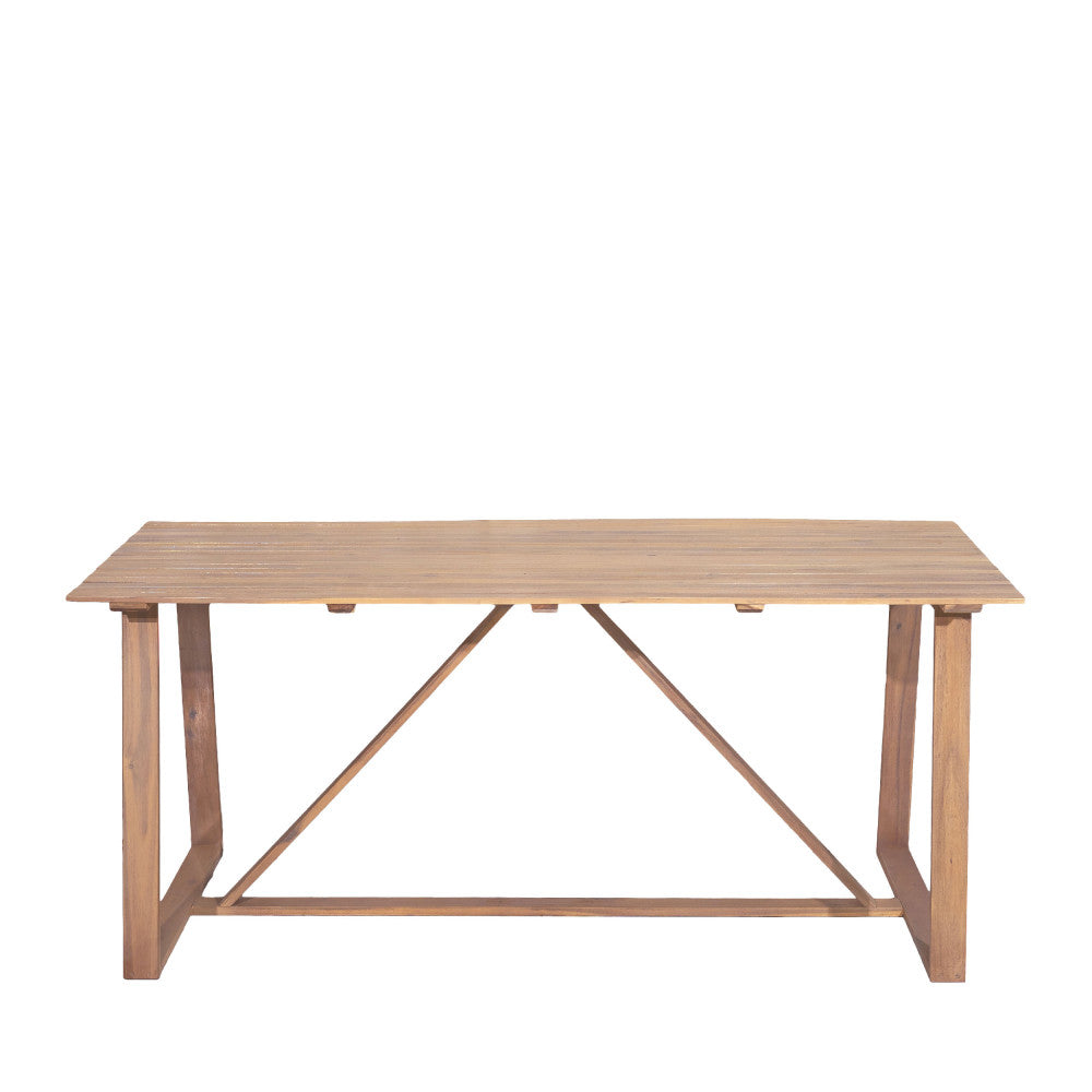 Ava - Tavolo da pranzo da giardino 6 persone - Legno - Legno chiaro