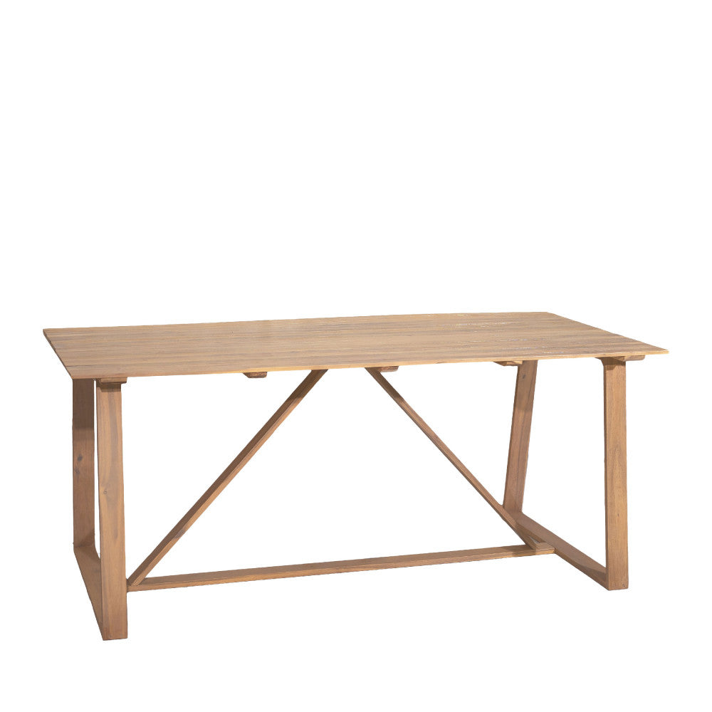 Ava - Tavolo da pranzo da giardino 6 persone - Legno - Legno chiaro