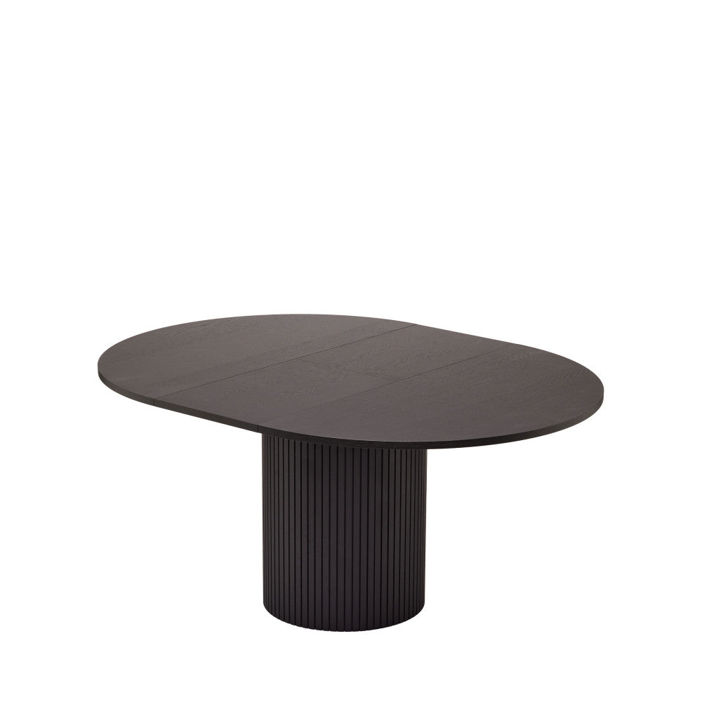 Toscana - Mesa de comedor extensible para 4 a 6 personas - Madera - Negro