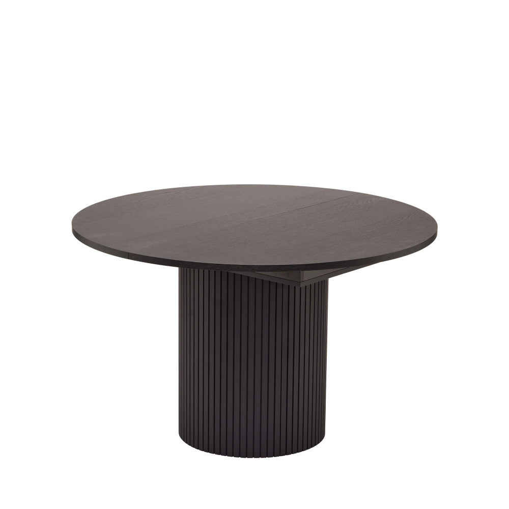 Toscana - Mesa de comedor extensible para 4 a 6 personas - Madera - Negro