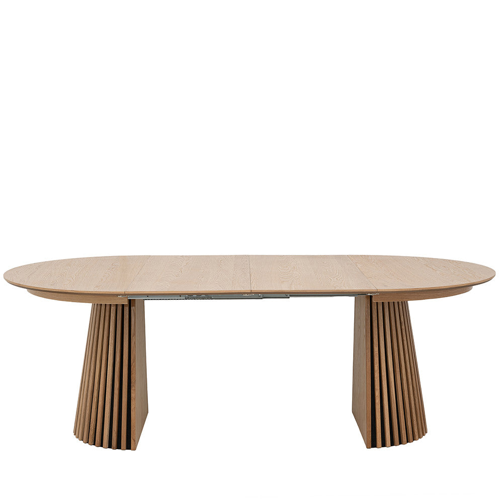 Lea - Table À Manger Extensible 4 À 8 Personnes - Bois - Bois clair