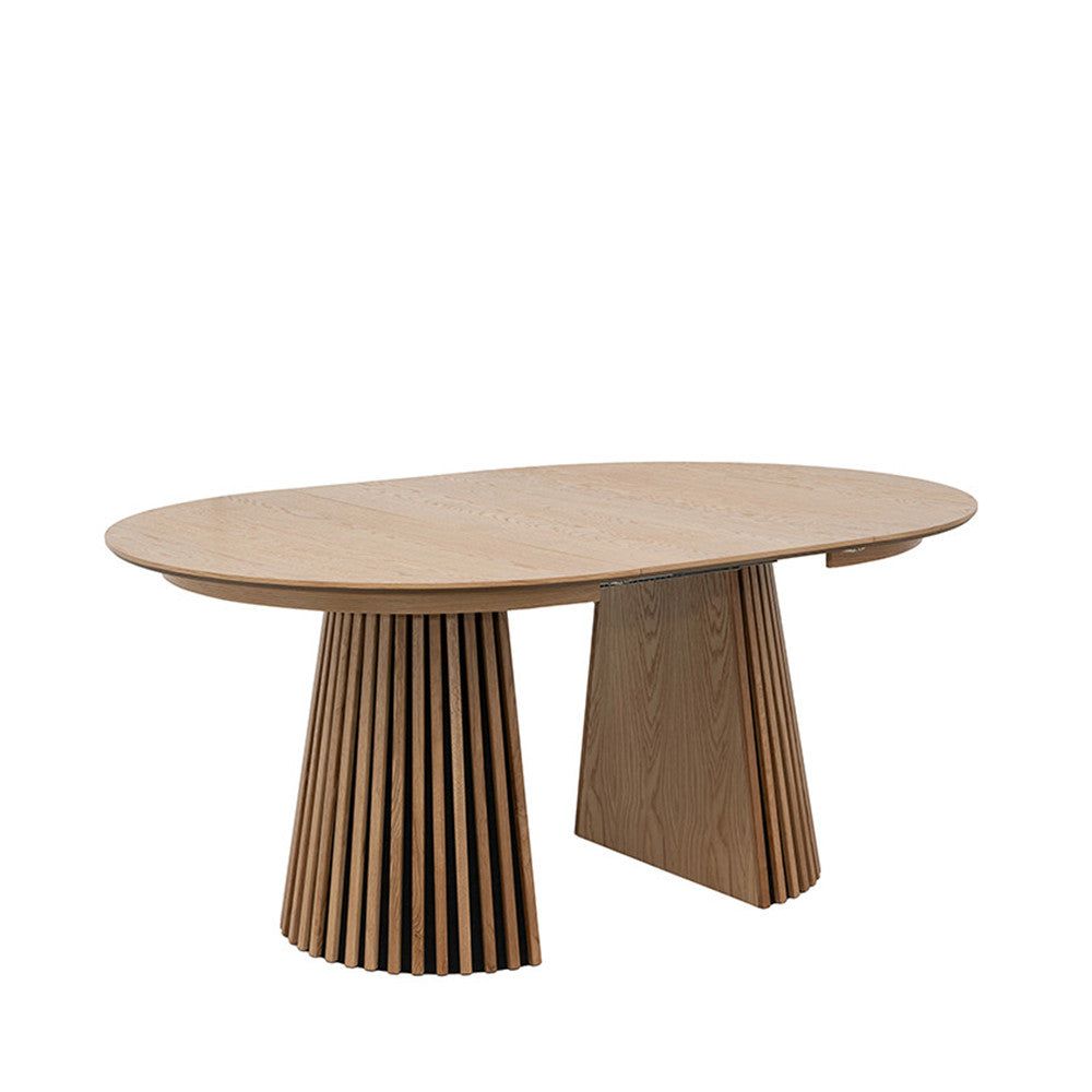 Lea - Table À Manger Extensible 4 À 8 Personnes - Bois - Bois clair