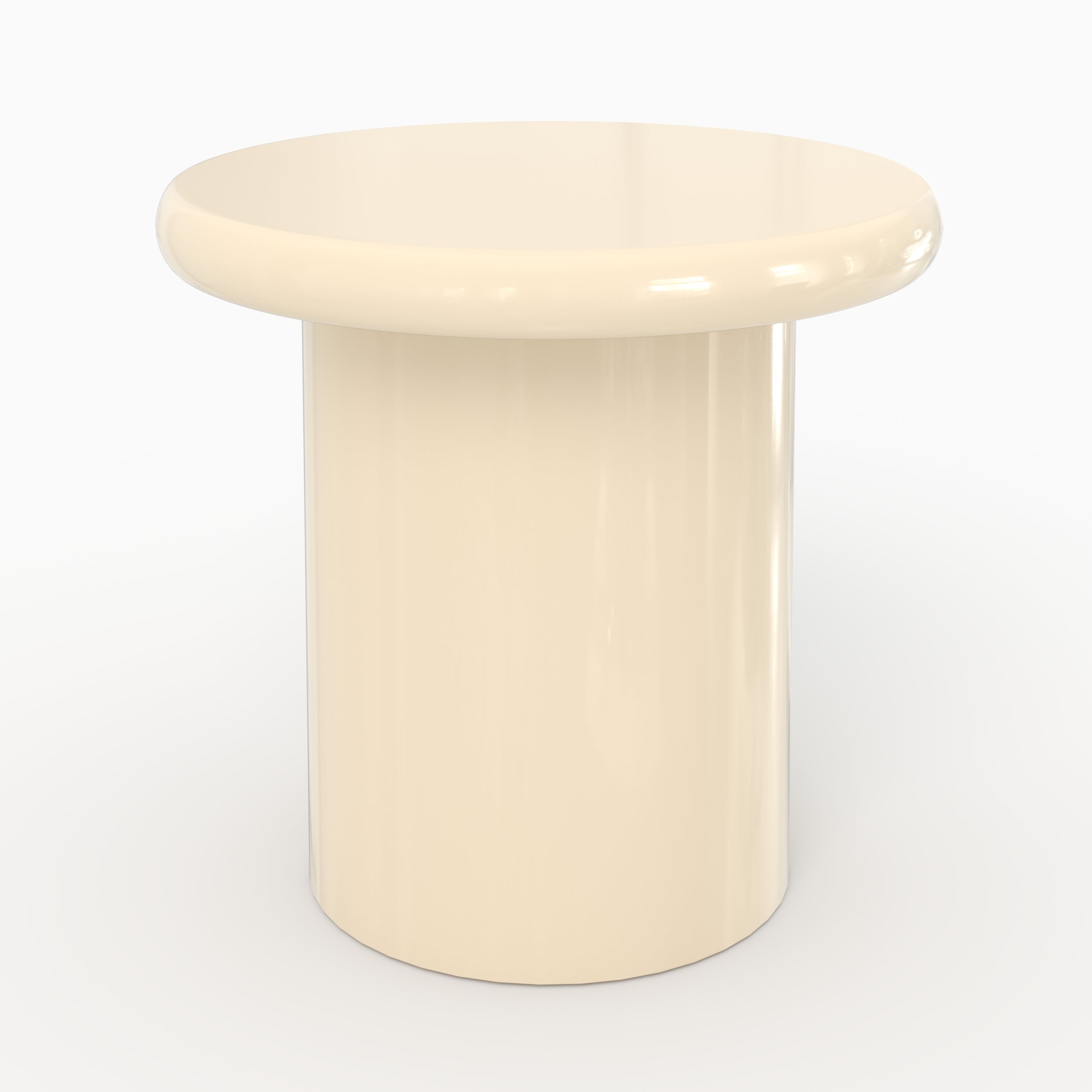 Apoline - White Lacquered Mdf Side Table