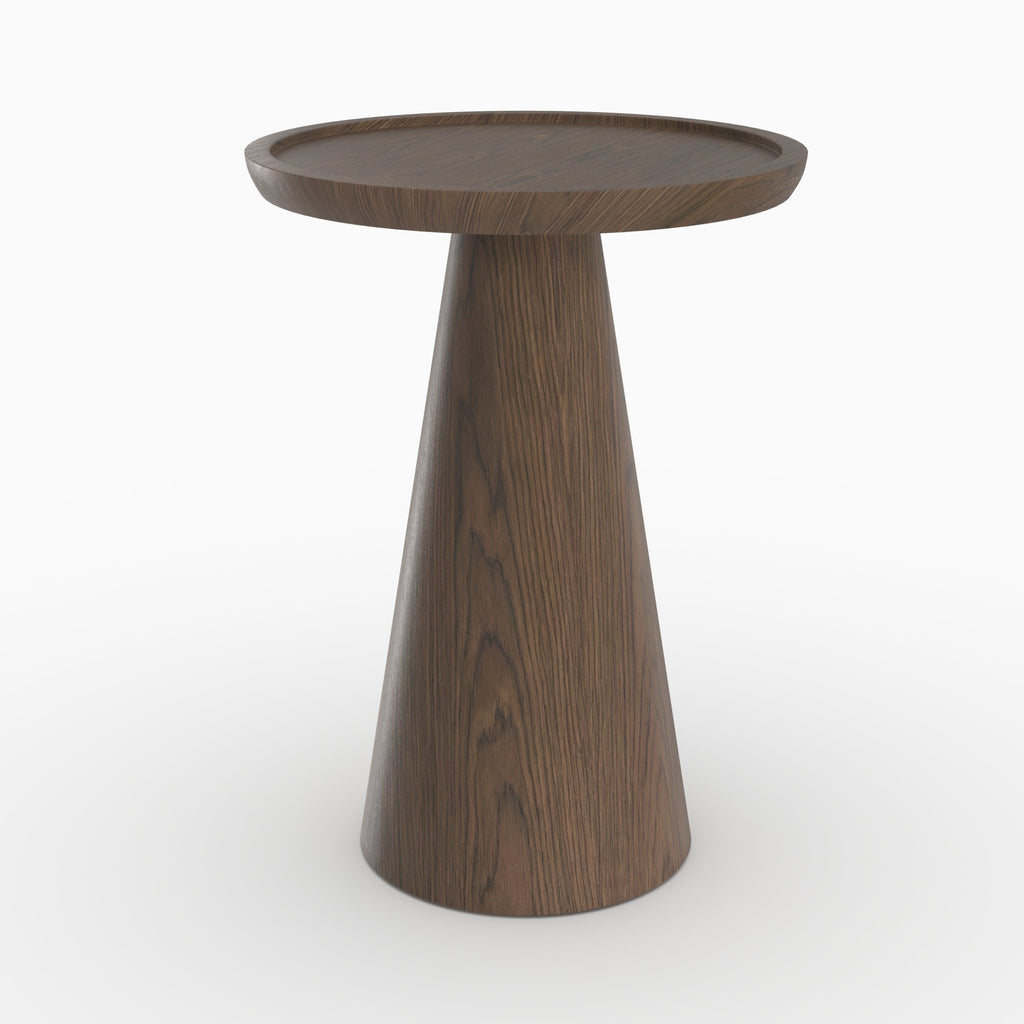 Côme - Table D'Appoint En Placage Noyer