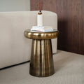 Anouk - Round Side Table In Golden Metal