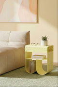 Curl - Tavolino - Metallo - Giallo