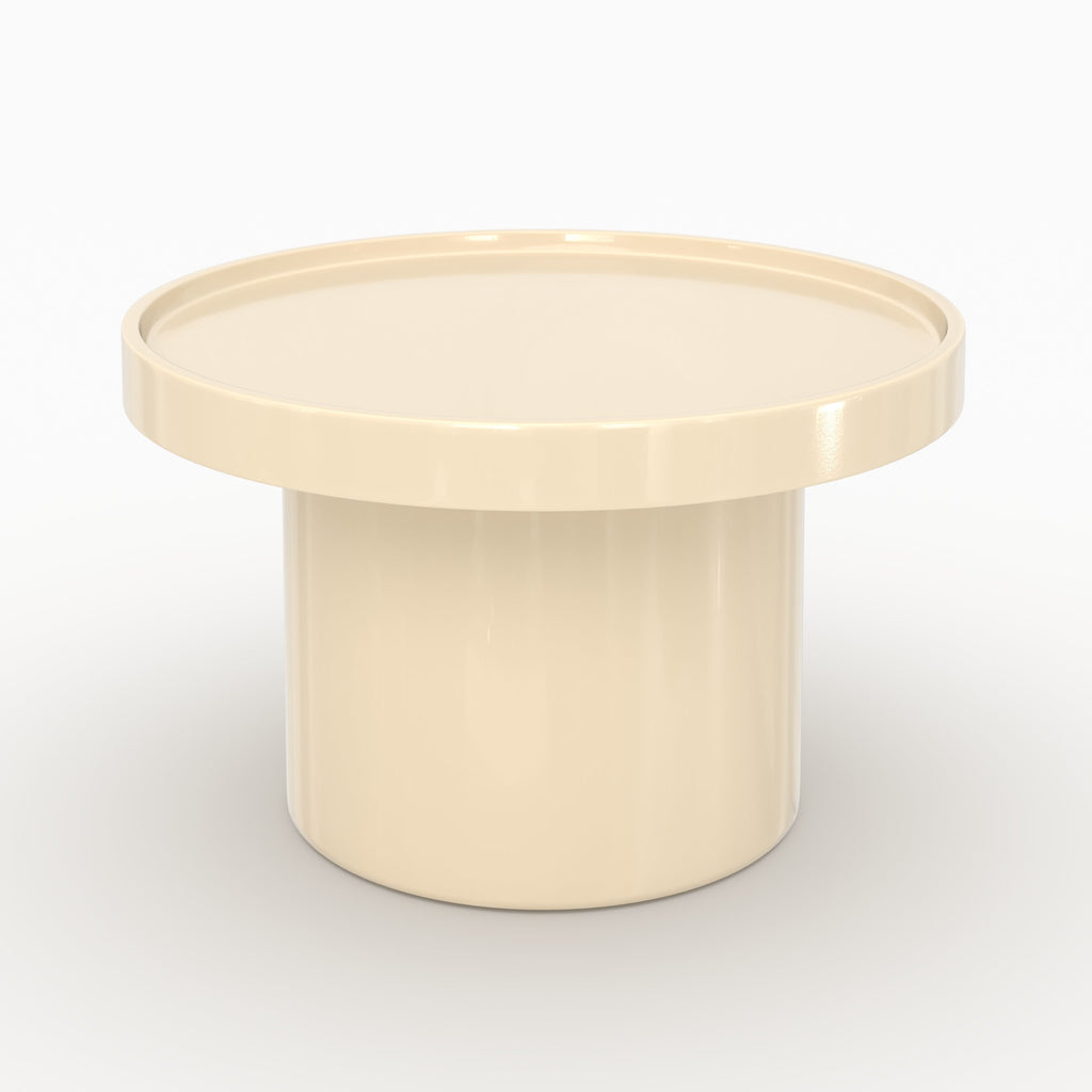 Nora - White Lacquered Mdf Side Table