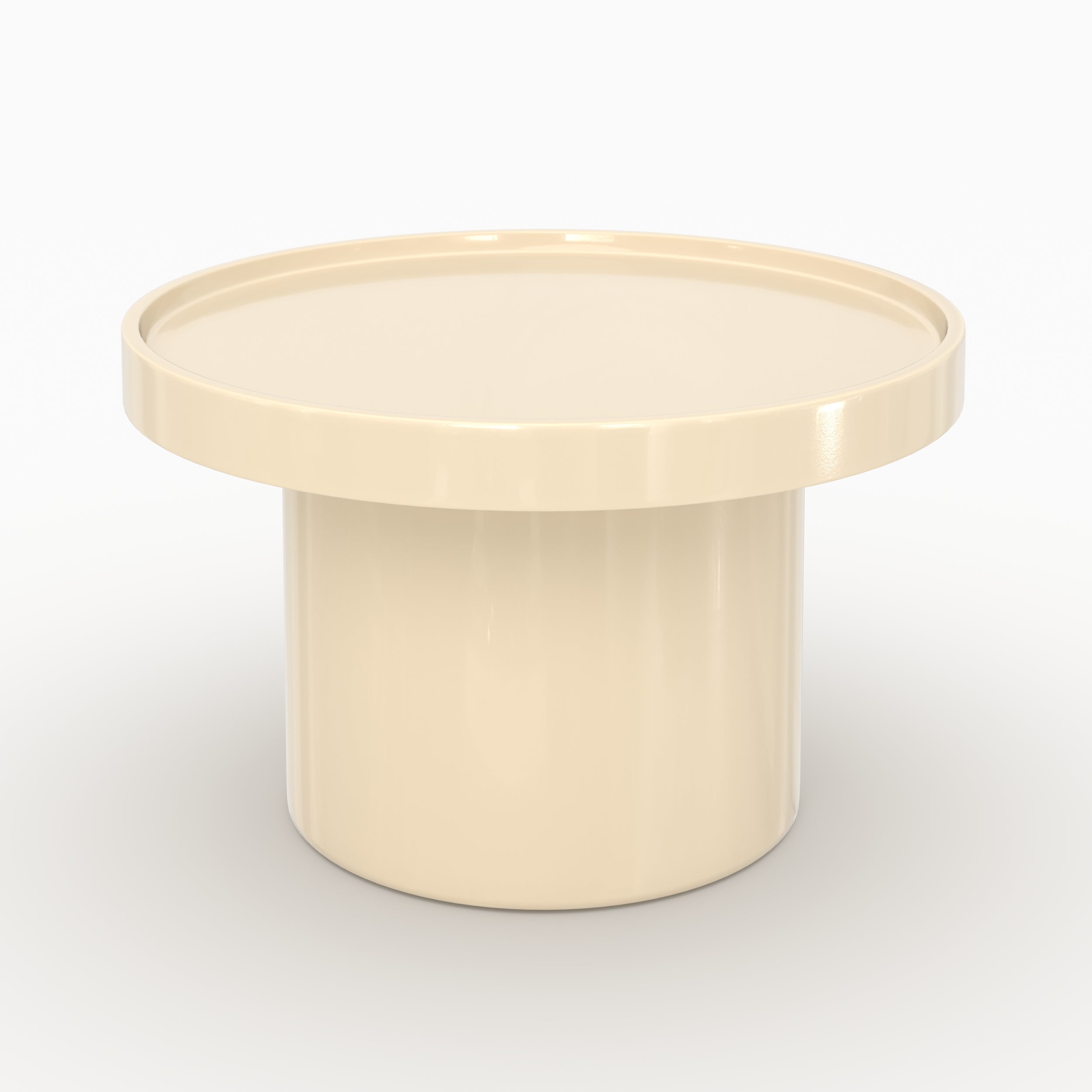 Nora - White Lacquered Mdf Side Table