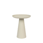 Ringar - Tavolino d'appoggio rotondo - Alluminio - Bianco avorio