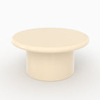 Apoline - Set of 2 White Lacquered and Khaki Green Coffee Tables in MDF