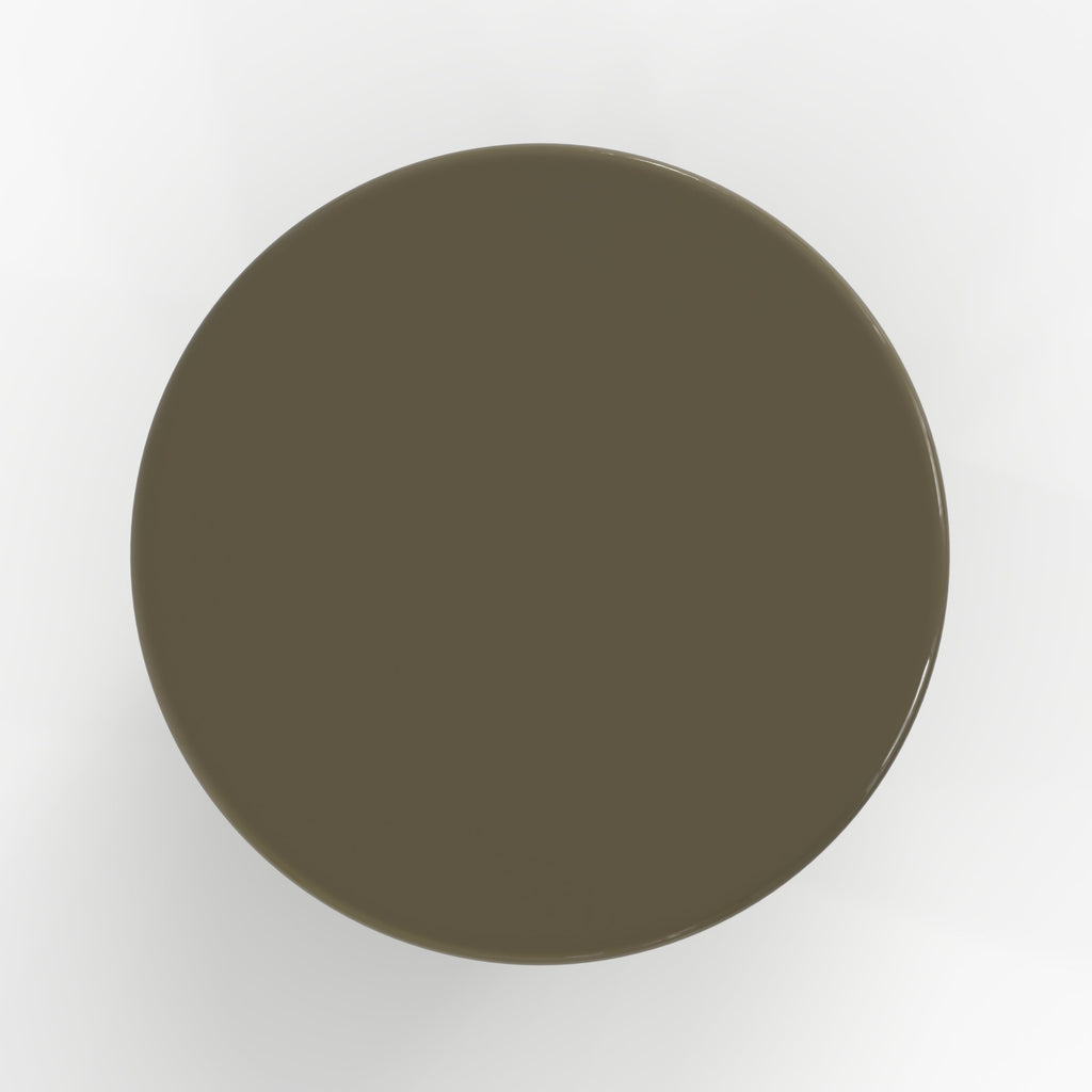 Apoline - Set of 2 Lacquered Khaki Green and White Mdf Coffee Tables