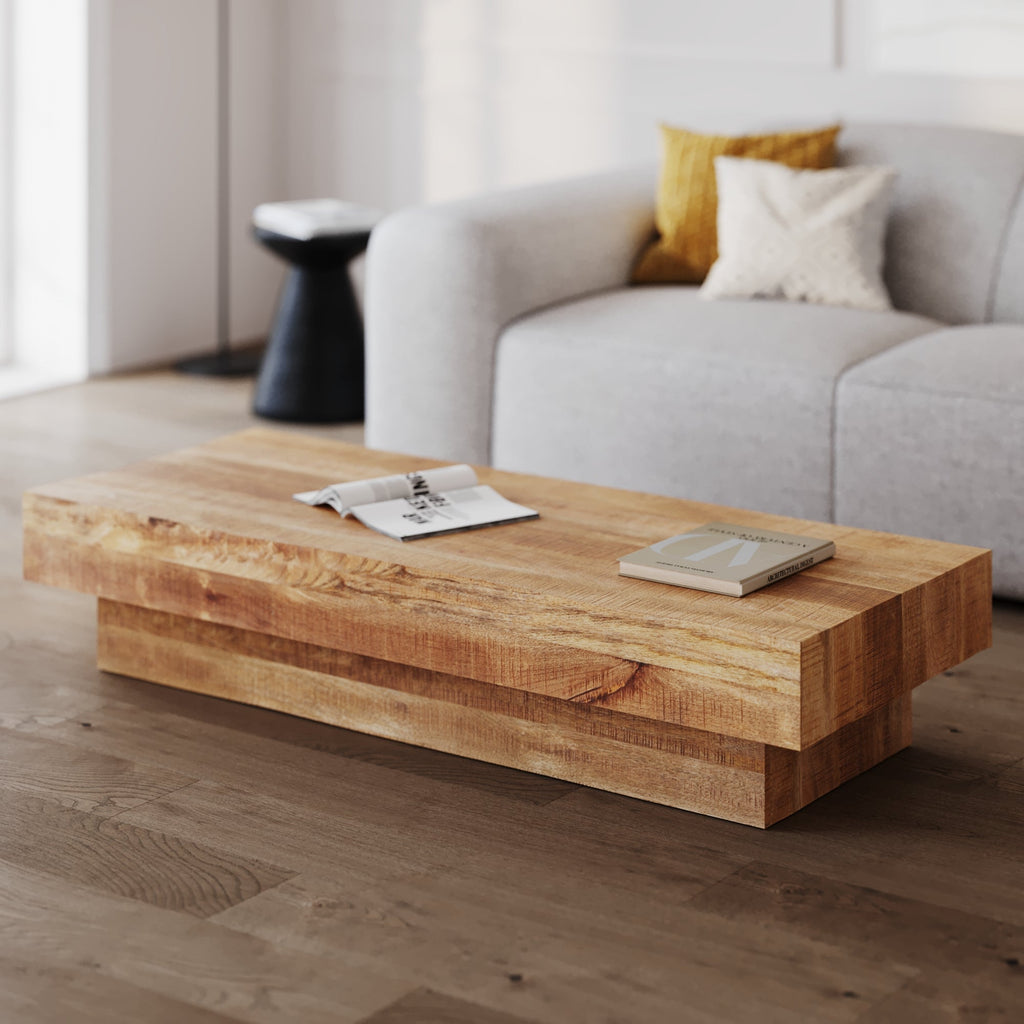 Areto - Mesa de centro de madera de mango