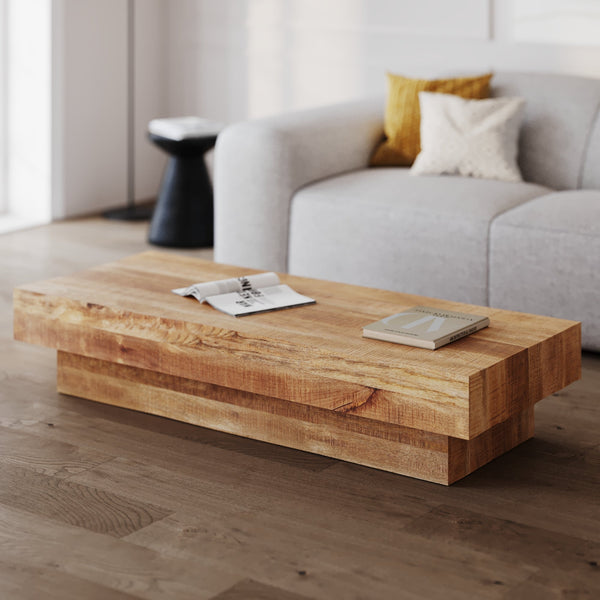 Aréto - Table Basse En Bois De Manguier