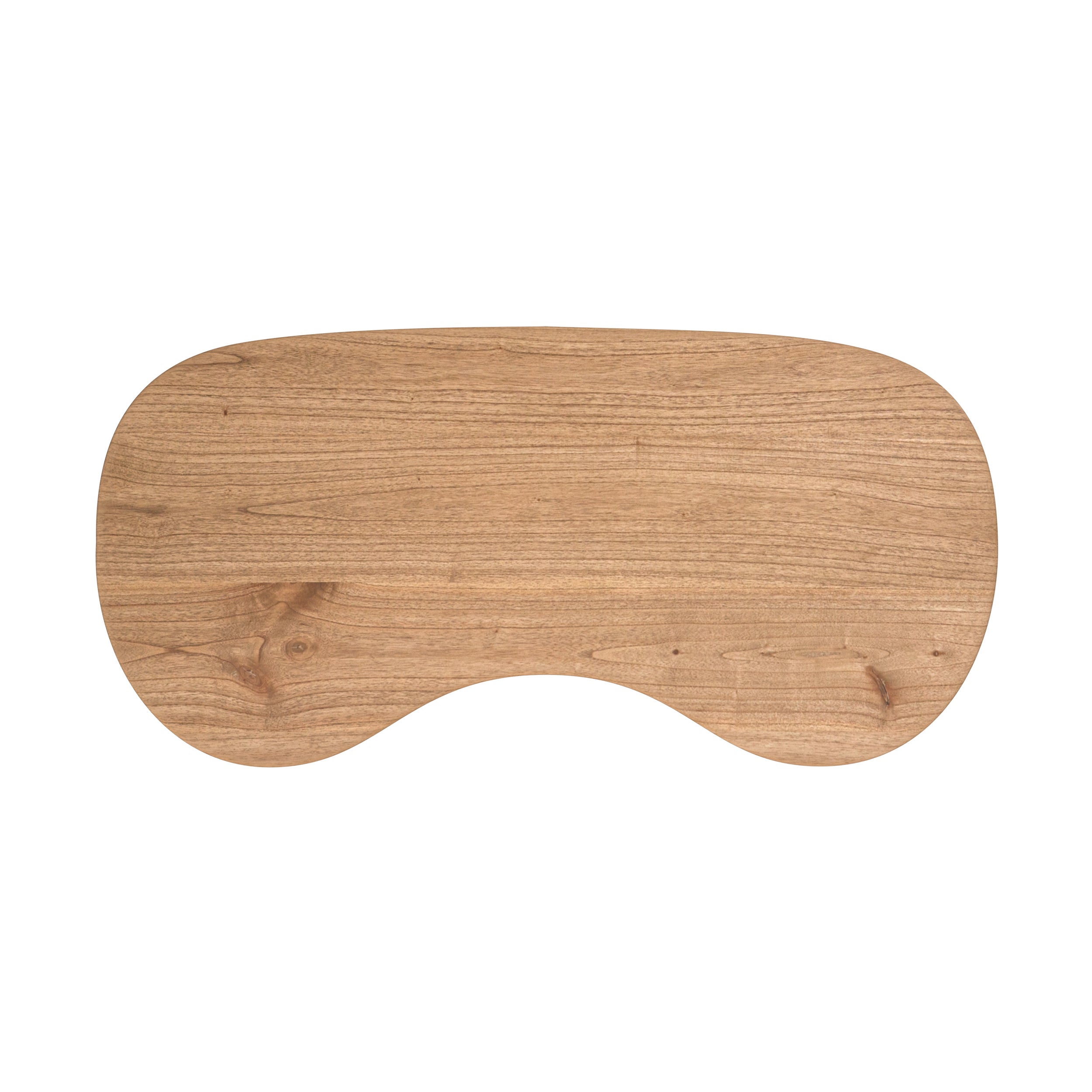 Brandan - Mesa de centro orgánica de madera maciza de Mindi