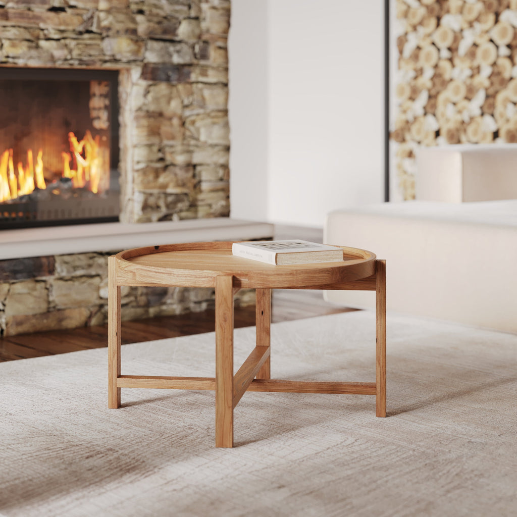 Kouma - Round Recycled Teak Wood Coffee Table