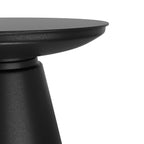 Gomez - Table Basse Ronde En Métal Noir