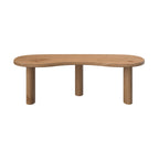 Brandan - Mesa de centro orgánica de madera maciza de Mindi