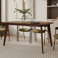 Oman - Table Rectangulaire 6 Personnes En Bois Foncé