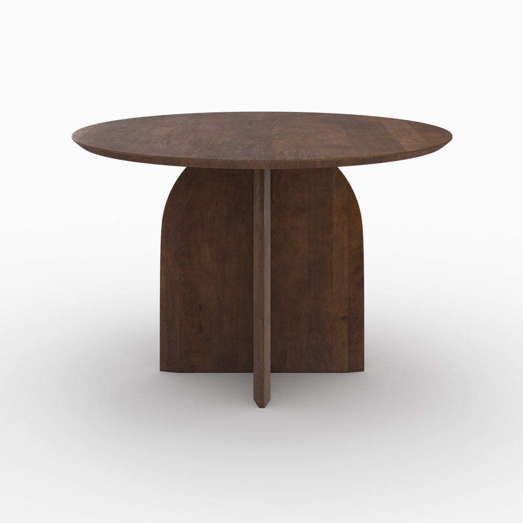 Caïpi - Table Ronde En Bois De Manguier 4 Places