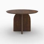 Caïpi - Table Ronde En Bois De Manguier 4 Places