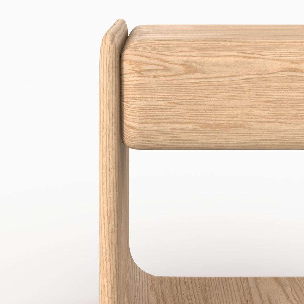 Eléa - Table De Chevet En Placage Chène