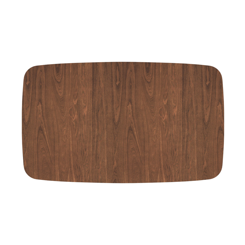 Oman - Table Rectangulaire 4/6 Personnes Extensible En Bois Foncé