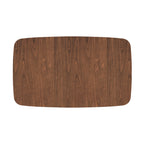 Oman - Table Rectangulaire 4/6 Personnes Extensible En Bois Foncé
