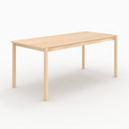 Irène - Table Rectangulaire En Placage Frêne Effet Blanchi 6 Places