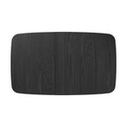 Oman - Mesa rectangular para 4/6 personas extensible en madera negra