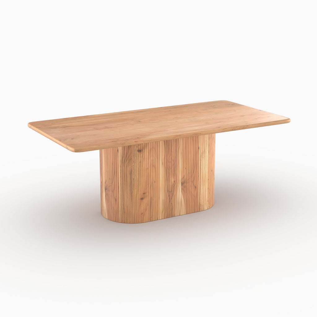 June - Rectangular Table in Solid Acacia Wood 6 Seater