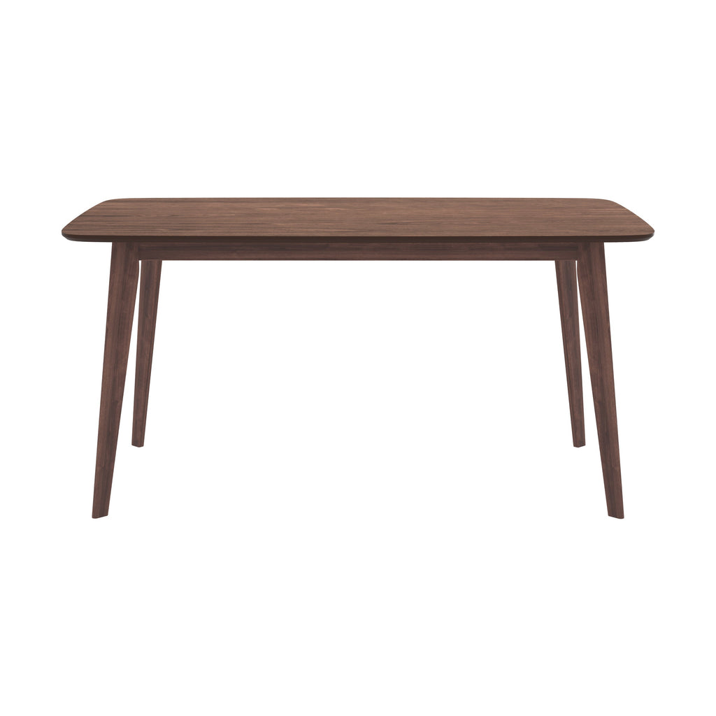 Oman - Table Rectangulaire 6 Personnes En Bois Foncé