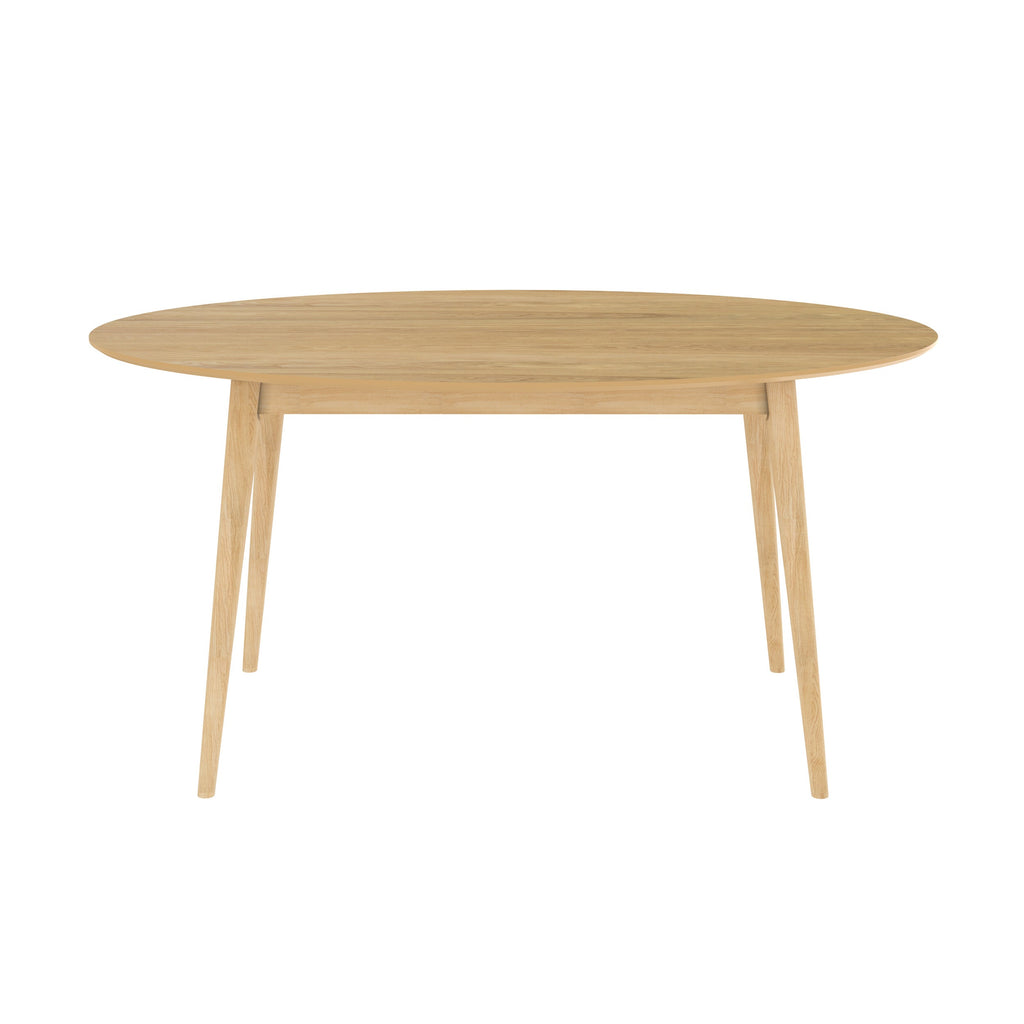 Eddy - Table Ovale 6 Personnes En Bois Clair