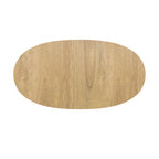 Eddy - Mesa extensible ovalada para 6/8 personas en madera clara