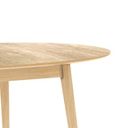 Eddy - Mesa extensible ovalada para 6/8 personas en madera clara