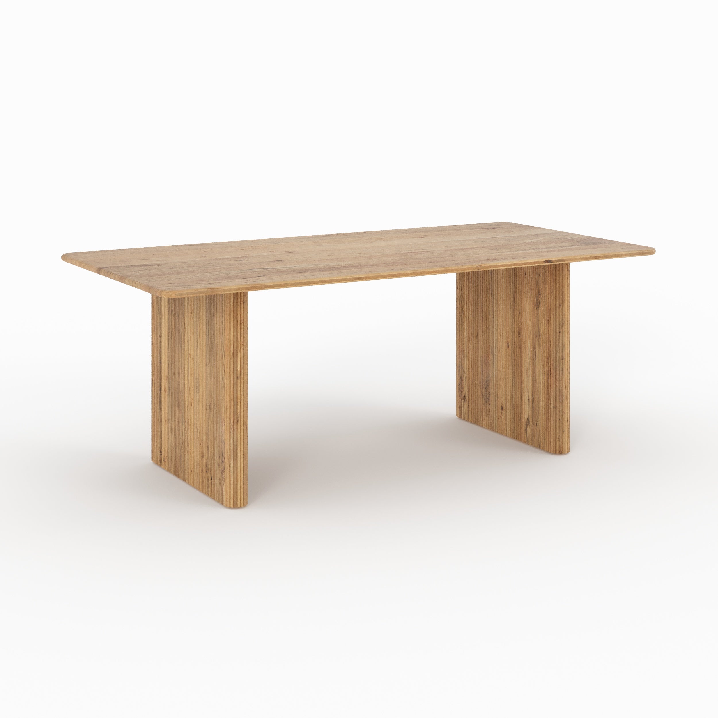 Andrea - Table Rectangulaire En Bois D'Acacia 8 Personnes