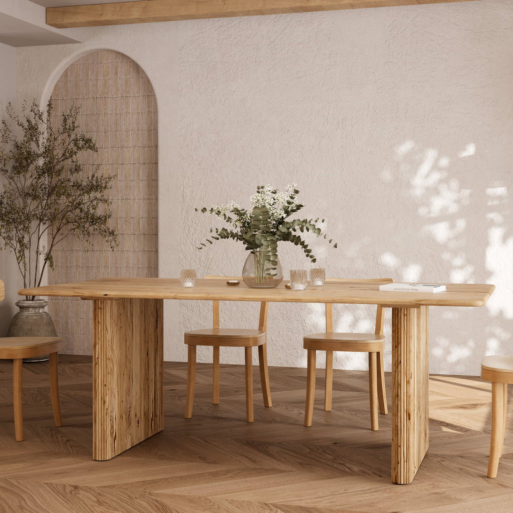 Andrea - Table Rectangulaire En Bois D'Acacia 8 Personnes