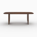 Maya - Table Rectangulaire En Bois De Manguier Massif 6 Places