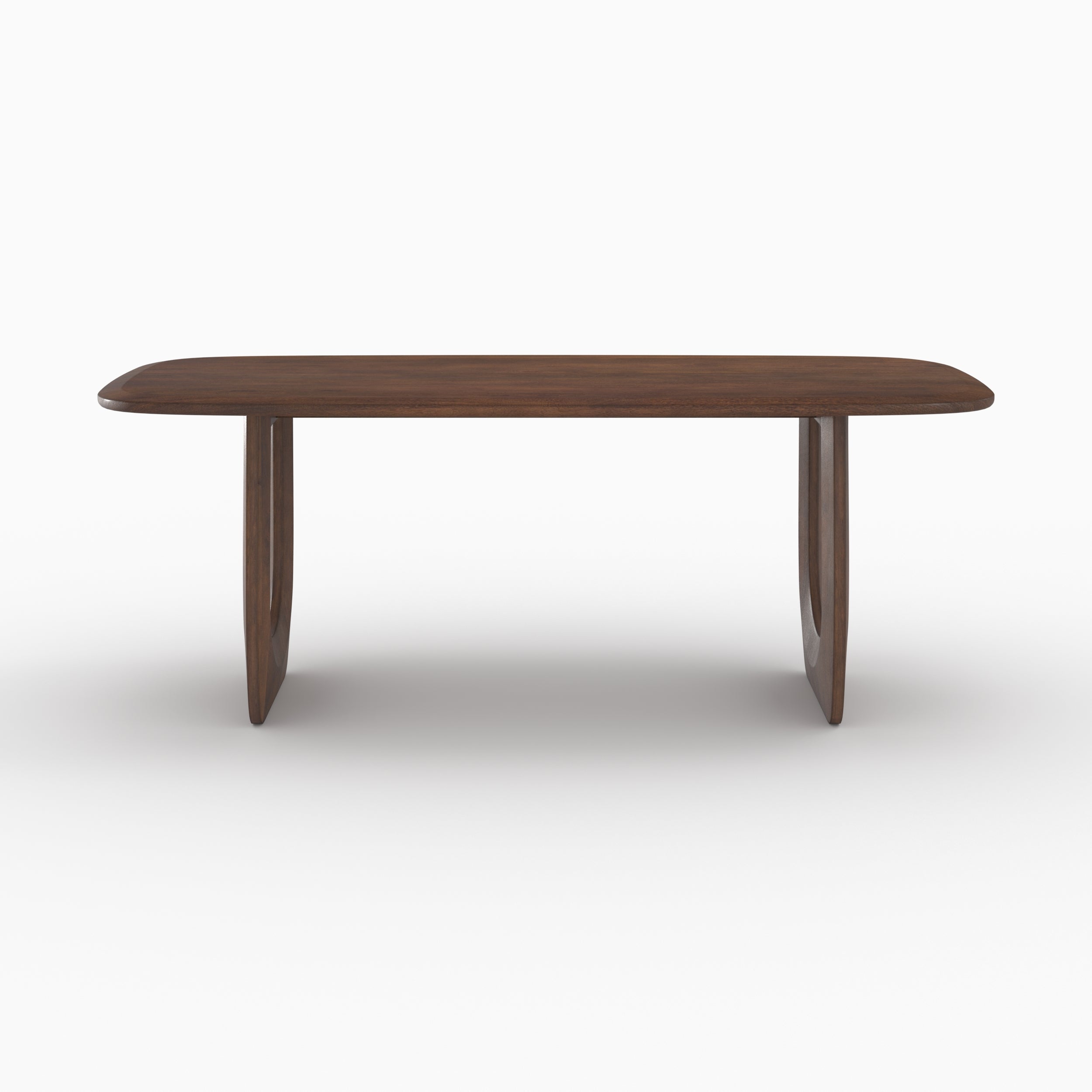 Maya - Table Rectangulaire En Bois De Manguier Massif 6 Places