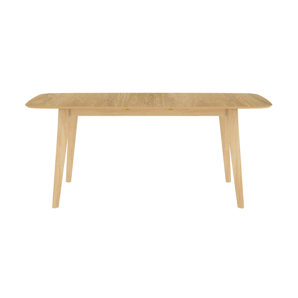 Omán - Mesa rectangular para 4/6 personas extensible en madera clara