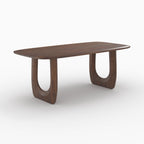 Maya - Table Rectangulaire En Bois De Manguier Massif 6 Places