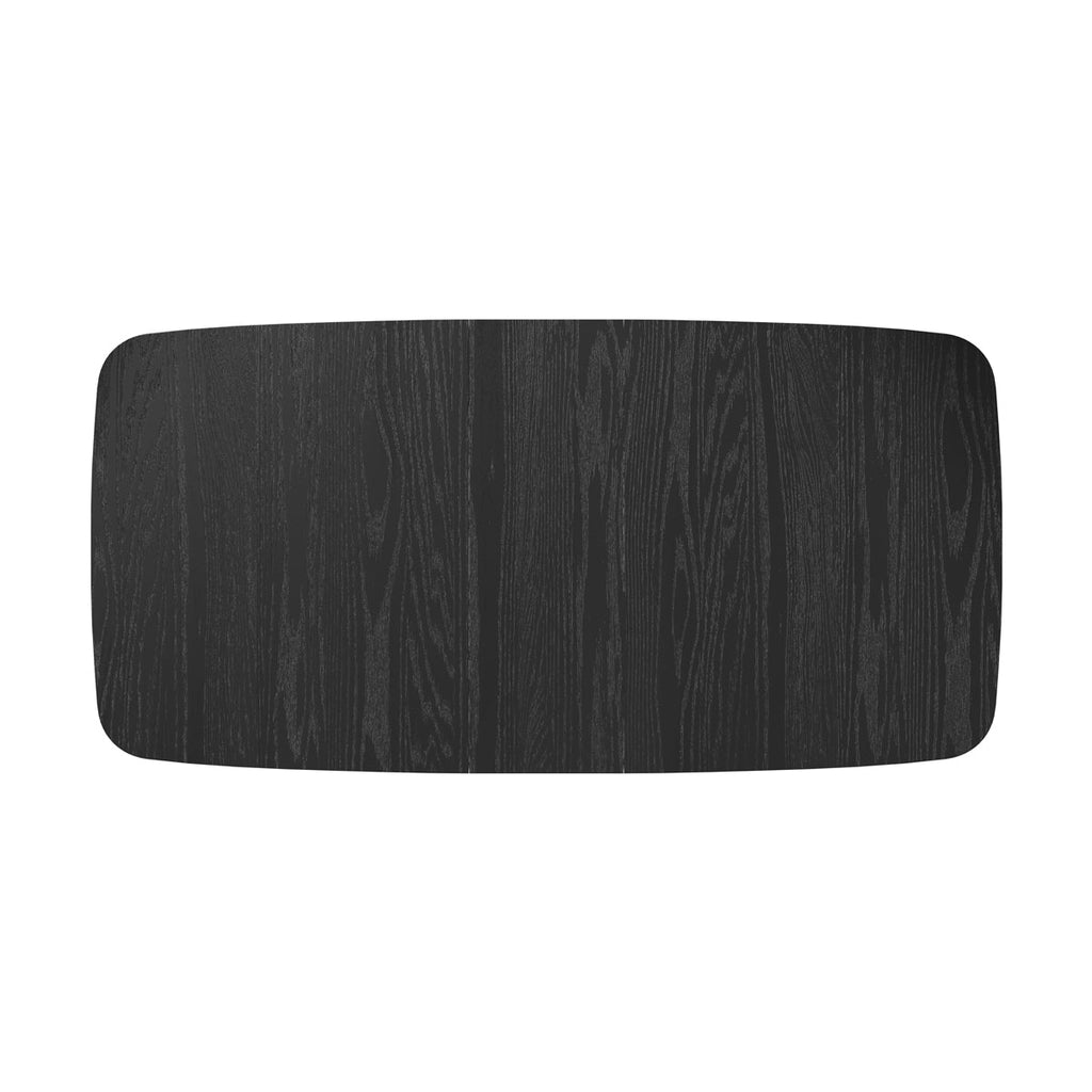 Oman - Mesa rectangular para 4/6 personas extensible en madera negra