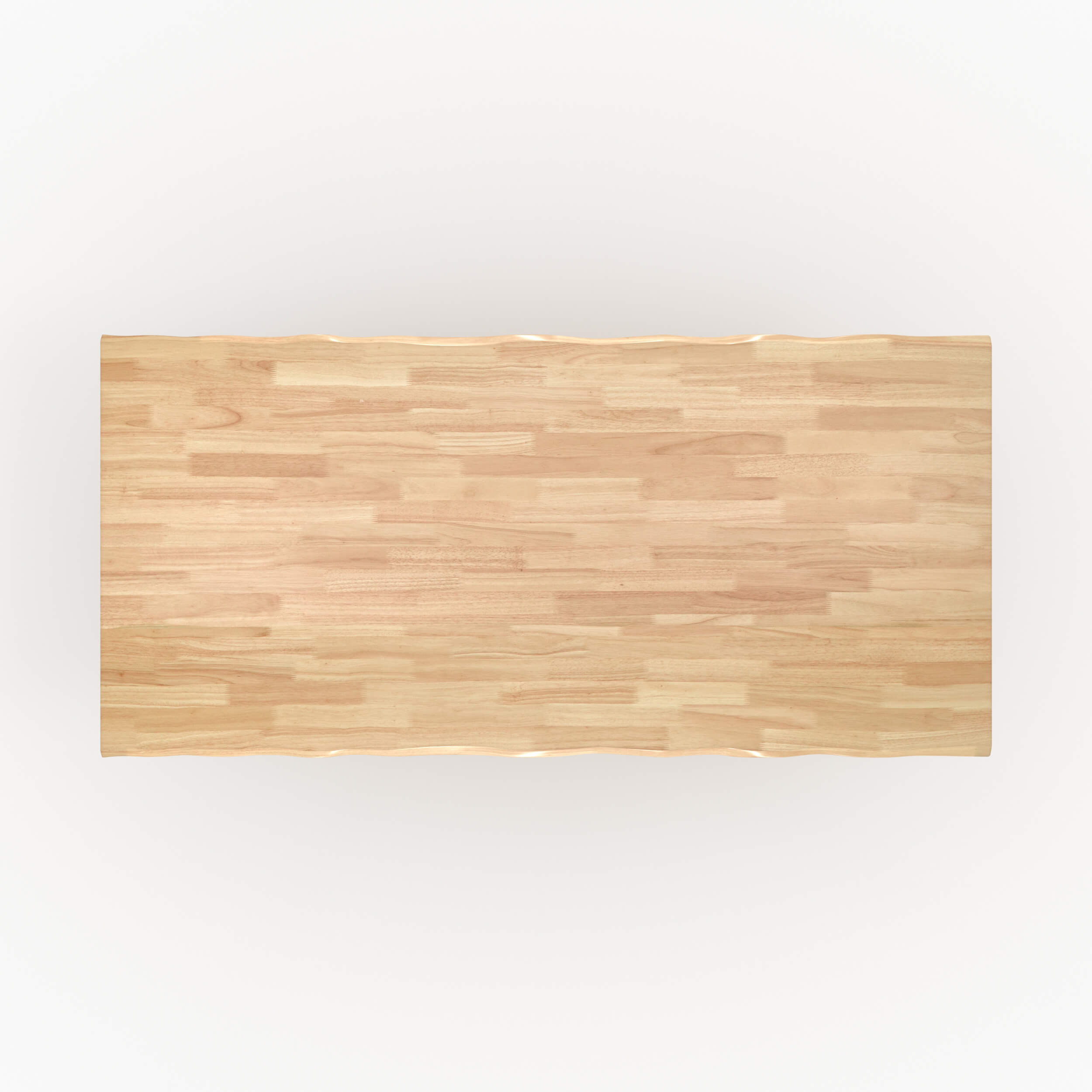 Robin - Table Rectangulaire En Bois D'Hévéa Massif Clair 8 Personnes
