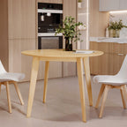 Réno - Table Ronde 4 Personnes En Bois Clair