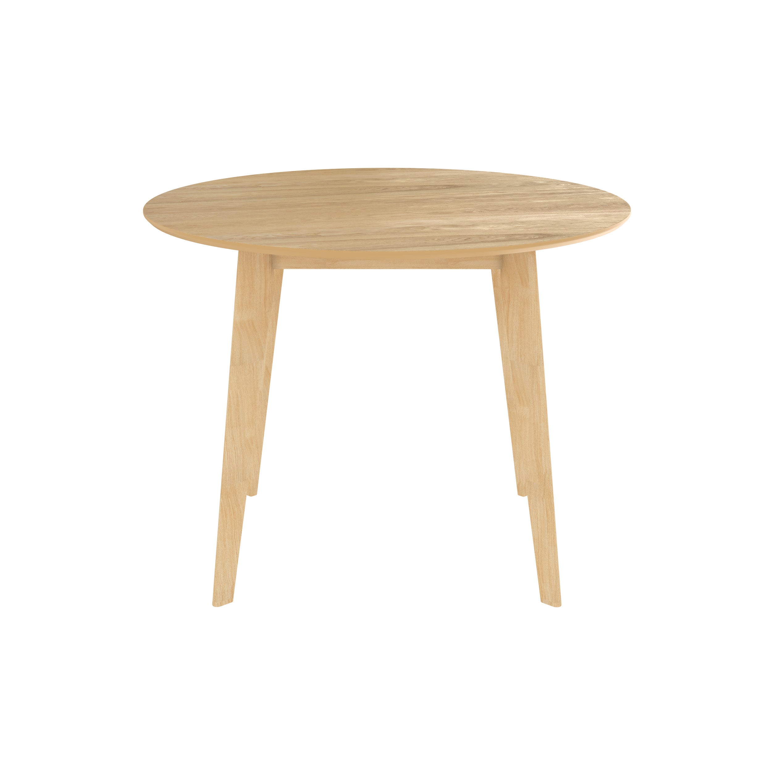 Réno - Table Ronde 4 Personnes En Bois Clair