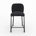 Bento - Lot De 2 Chaises Pour Ilot Central En Tissu Texturé Noir