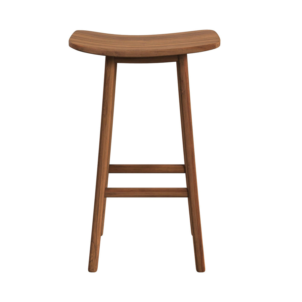 Vittoria - Tabouret De Bar En Bois De Teck