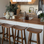 Vittoria - Tabouret De Bar En Bois De Teck